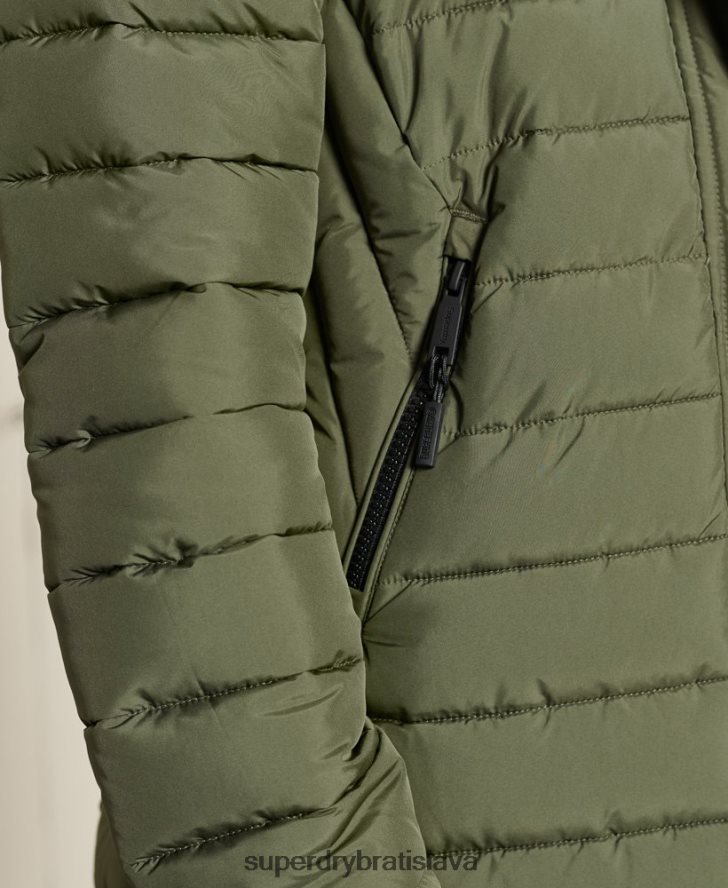 Superdry ženy super bunda fuji 6B4ZTR3836 oblečenie kaki