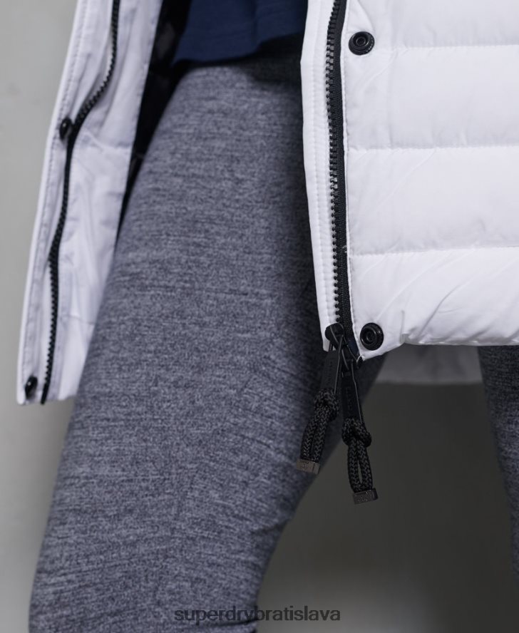 Superdry ženy super bunda fuji 6B4ZTR3839 oblečenie biely