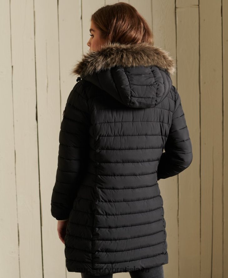 Superdry ženy super bunda fuji 6B4ZTR3847 oblečenie čierna