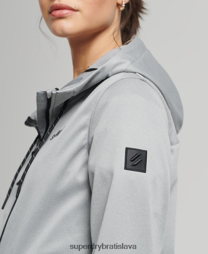 Superdry ženy tech softshellová bunda 6B4ZTR5411 oblečenie sivá