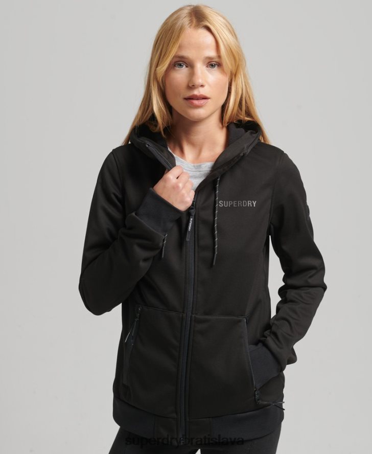 Superdry ženy tech softshellová bunda 6B4ZTR5554 oblečenie čierna