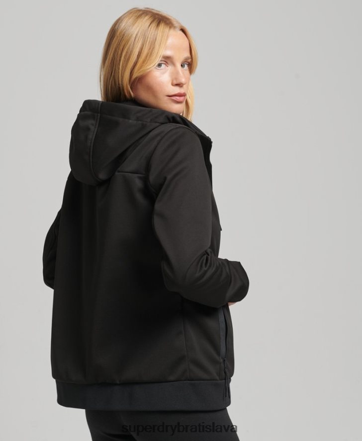 Superdry ženy tech softshellová bunda 6B4ZTR5554 oblečenie čierna