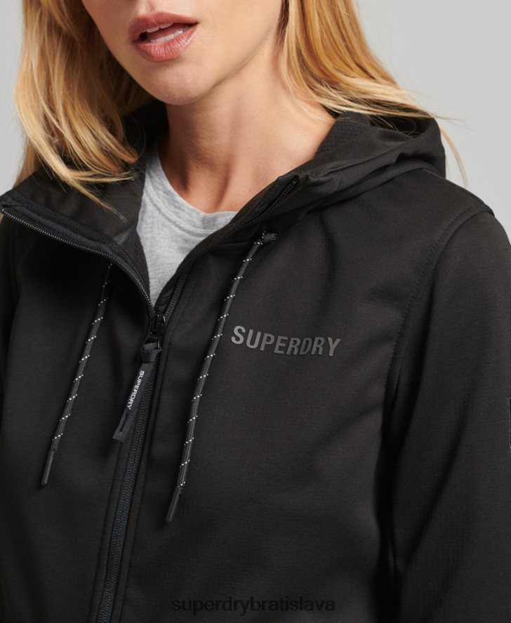 Superdry ženy tech softshellová bunda 6B4ZTR5554 oblečenie čierna