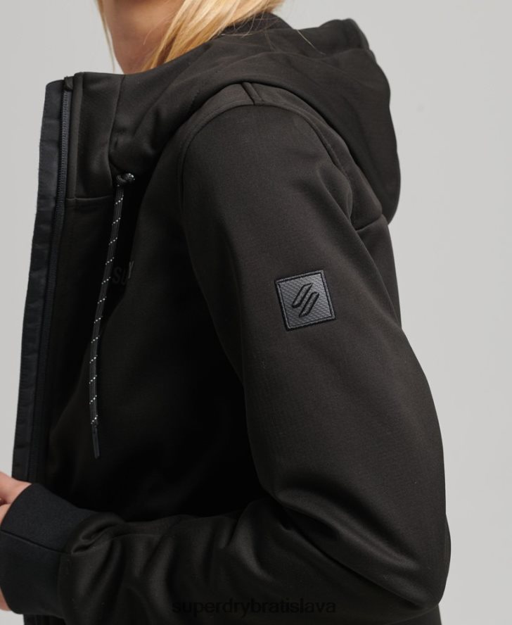 Superdry ženy tech softshellová bunda 6B4ZTR5554 oblečenie čierna