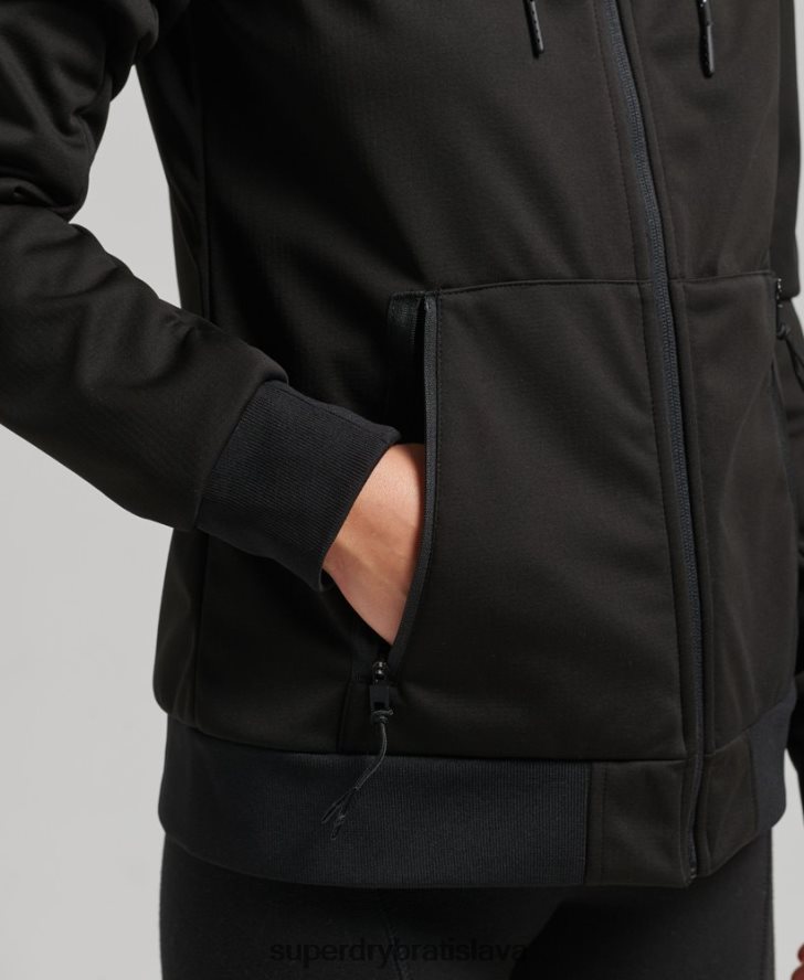 Superdry ženy tech softshellová bunda 6B4ZTR5554 oblečenie čierna