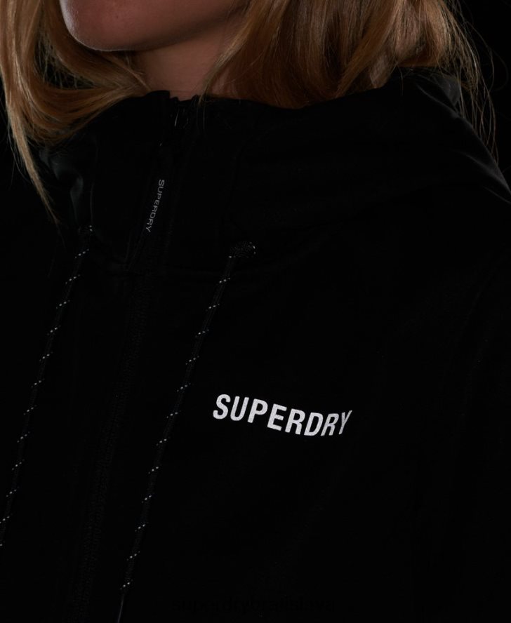 Superdry ženy tech softshellová bunda 6B4ZTR5554 oblečenie čierna