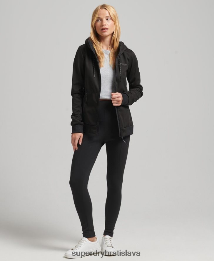 Superdry ženy tech softshellová bunda 6B4ZTR5554 oblečenie čierna