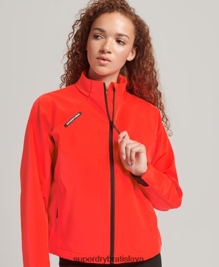 Superdry ženy tech softshellová tepláková bunda 6B4ZTR3703 oblečenie koralový