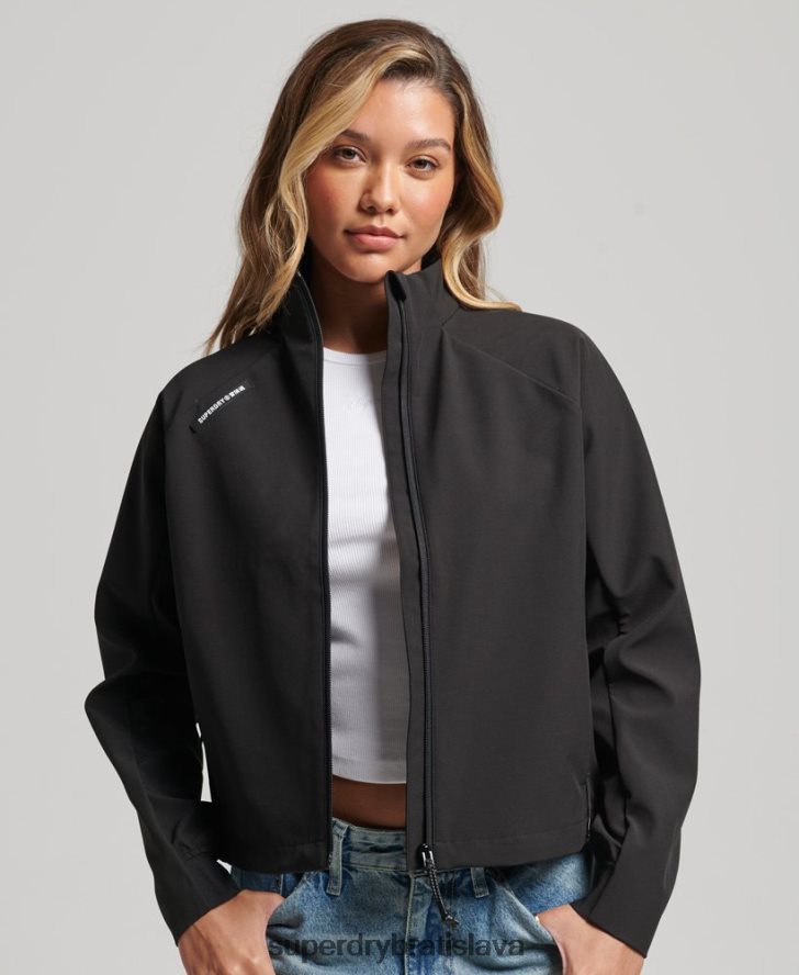 Superdry ženy tech softshellová tepláková bunda 6B4ZTR5426 oblečenie čierna