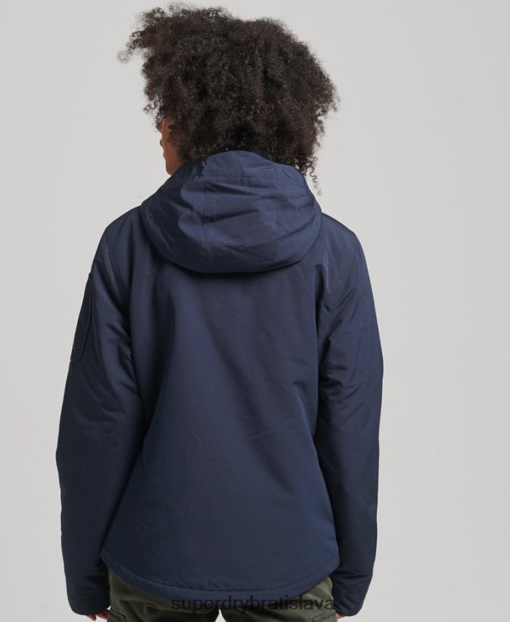 Superdry ženy ultimátna sd vetrovka s kapucňou 6B4ZTR3587 oblečenie námorníctvo