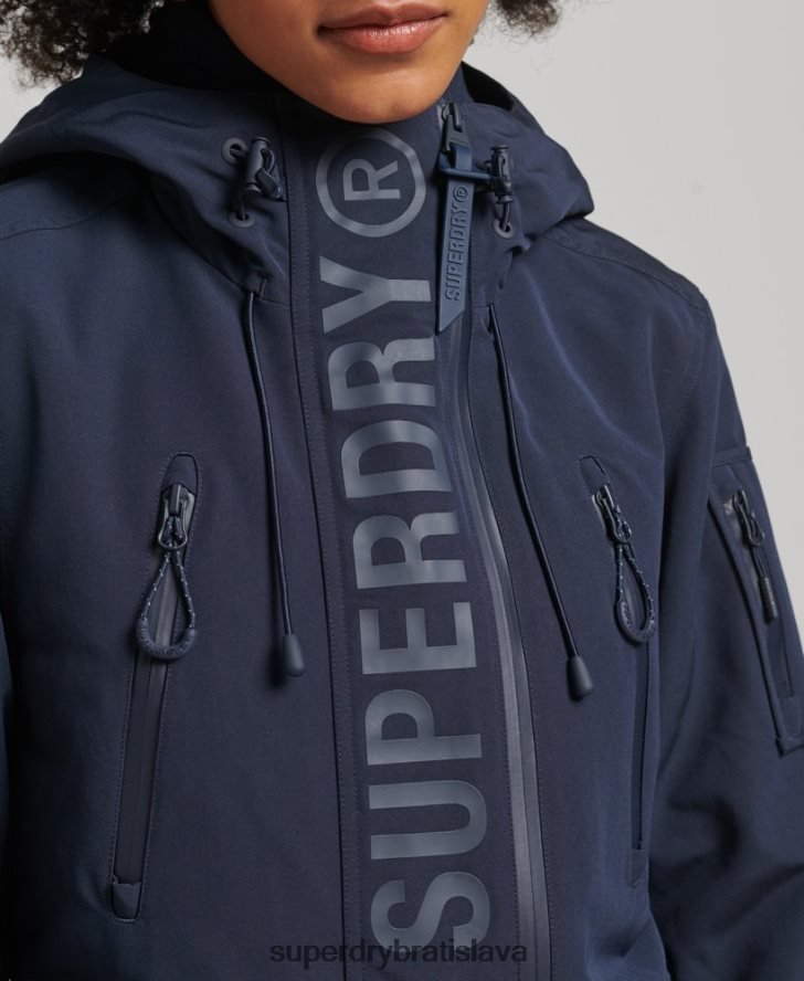 Superdry ženy ultimátna sd vetrovka s kapucňou 6B4ZTR3587 oblečenie námorníctvo
