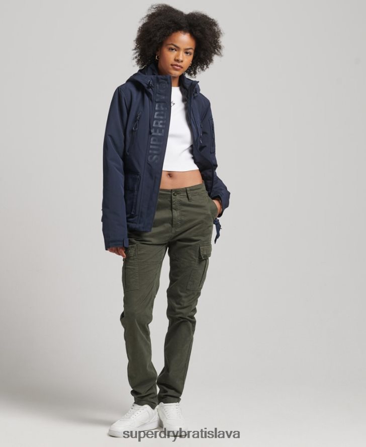 Superdry ženy ultimátna sd vetrovka s kapucňou 6B4ZTR3587 oblečenie námorníctvo