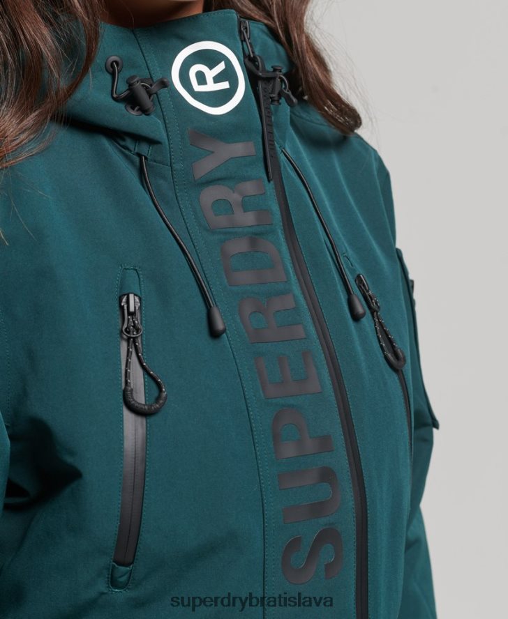 Superdry ženy ultimátna sd vetrovka s kapucňou 6B4ZTR3629 oblečenie zelená