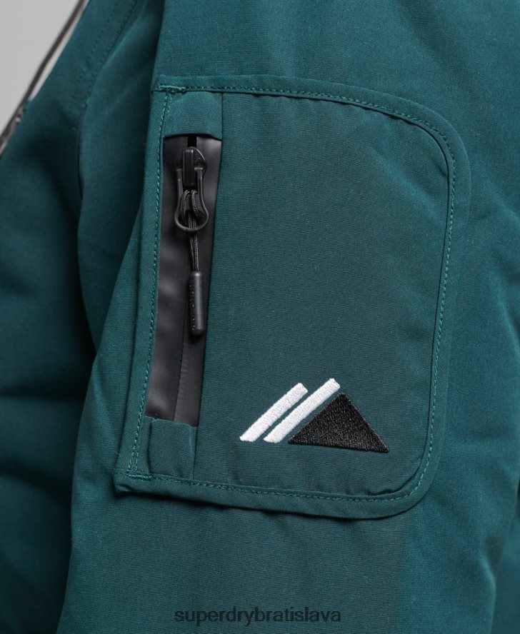 Superdry ženy ultimátna sd vetrovka s kapucňou 6B4ZTR3629 oblečenie zelená