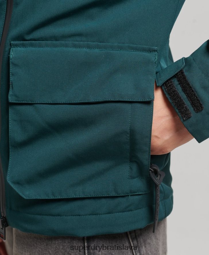 Superdry ženy ultimátna sd vetrovka s kapucňou 6B4ZTR3629 oblečenie zelená