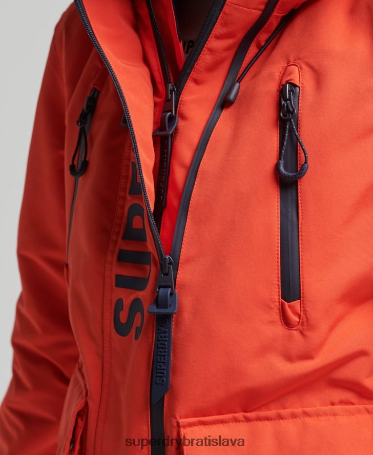 Superdry ženy ultimátna sd vetrovka s kapucňou 6B4ZTR3663 oblečenie oranžová