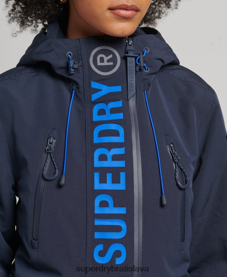 Superdry ženy ultimátna sd vetrovka s kapucňou 6B4ZTR3664 oblečenie námorníctvo