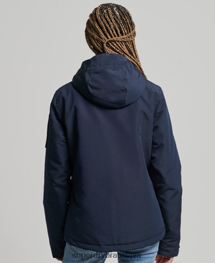Superdry ženy ultimátna sd vetrovka s kapucňou 6B4ZTR3738 oblečenie námorníctvo