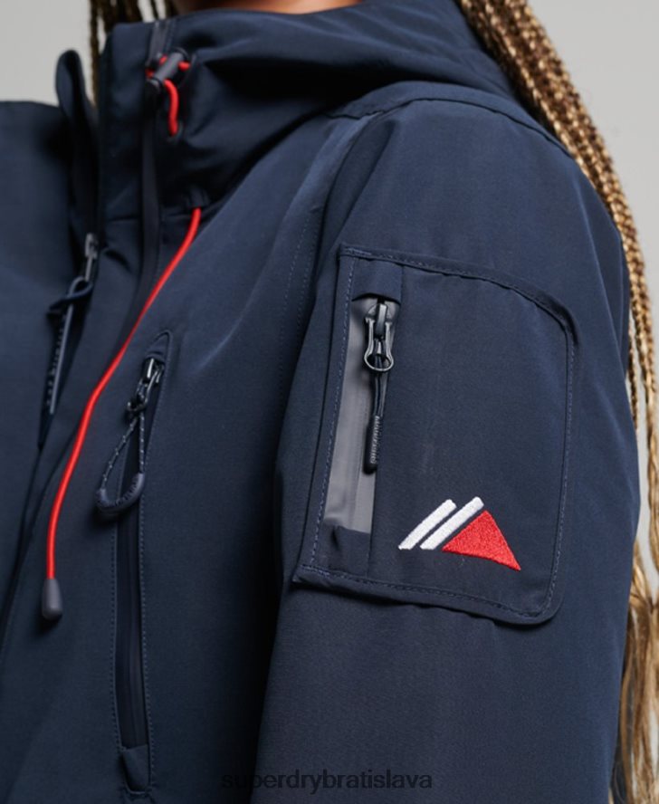 Superdry ženy ultimátna sd vetrovka s kapucňou 6B4ZTR3738 oblečenie námorníctvo