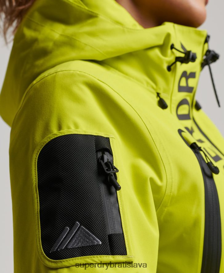 Superdry ženy ultimátna záchranná bunda 6B4ZTR3563 oblečenie žltá
