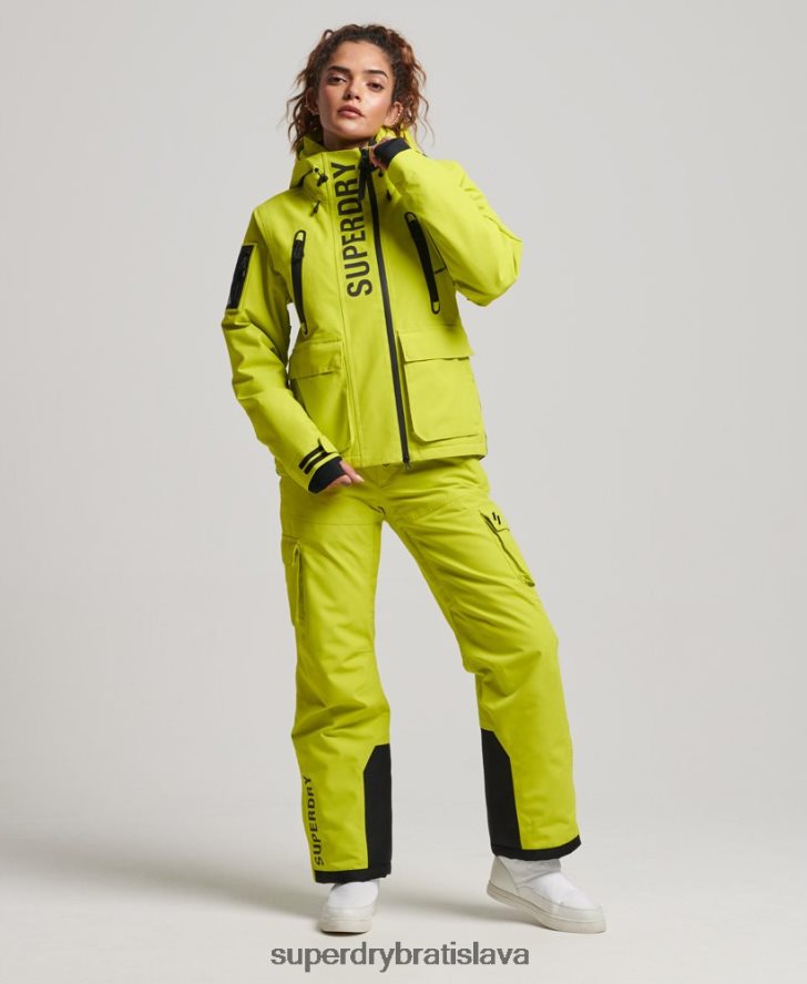 Superdry ženy ultimátna záchranná bunda 6B4ZTR3563 oblečenie žltá