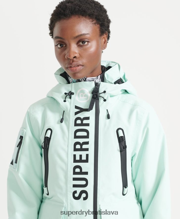 Superdry ženy ultimátna záchranná bunda 6B4ZTR5459 oblečenie svetlo modrá