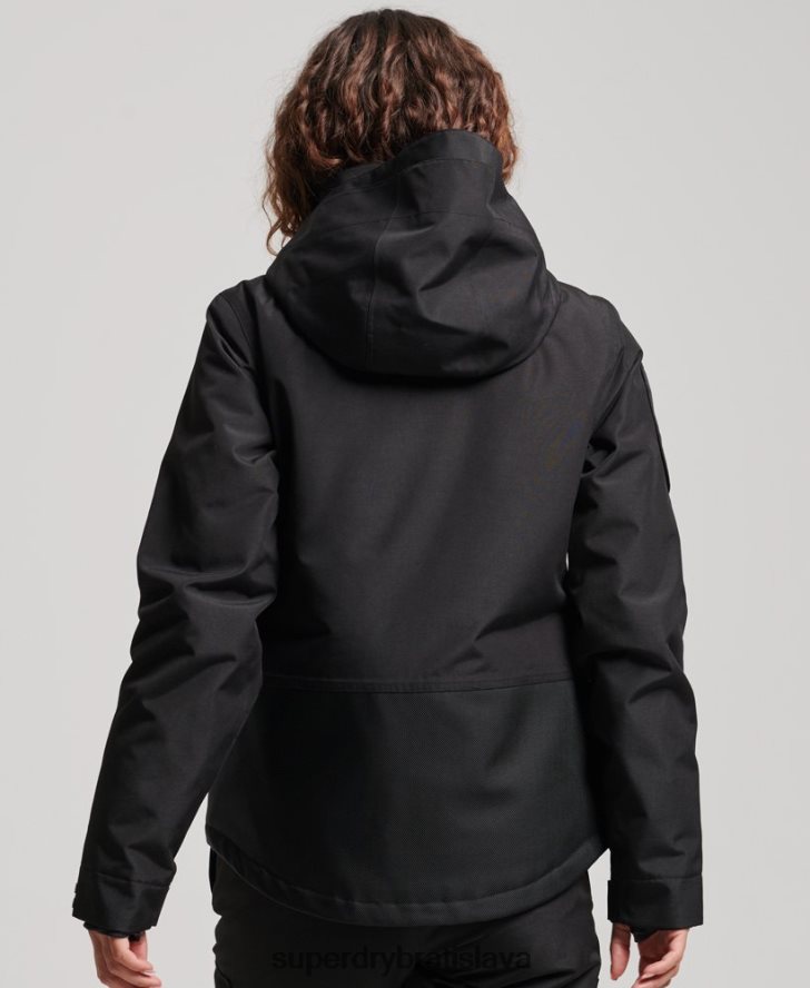 Superdry ženy ultimátna záchranná bunda 6B4ZTR6541 oblečenie čierna