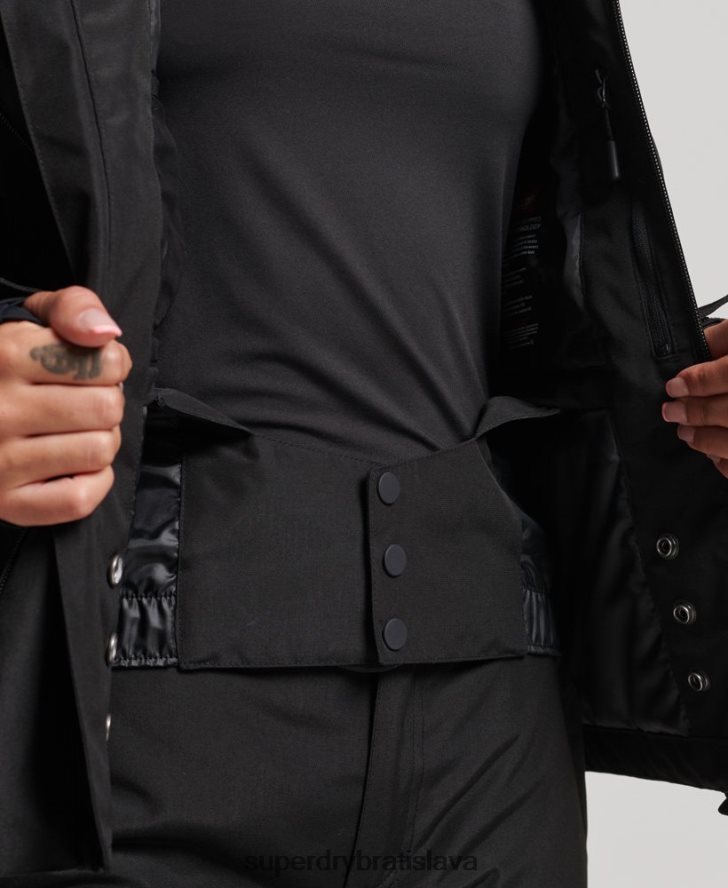 Superdry ženy ultimátna záchranná bunda 6B4ZTR6541 oblečenie čierna