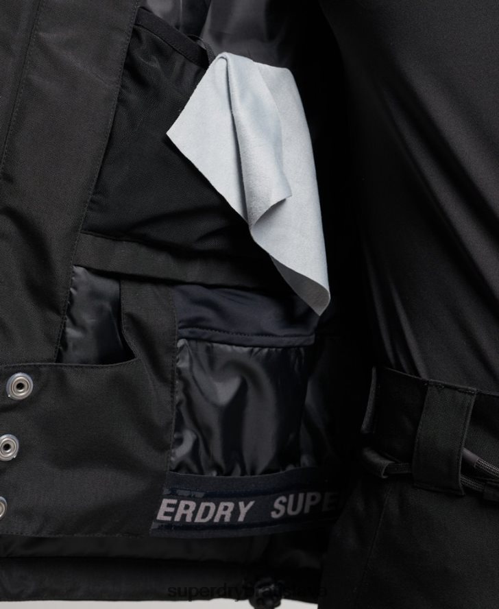 Superdry ženy ultimátna záchranná bunda 6B4ZTR6541 oblečenie čierna