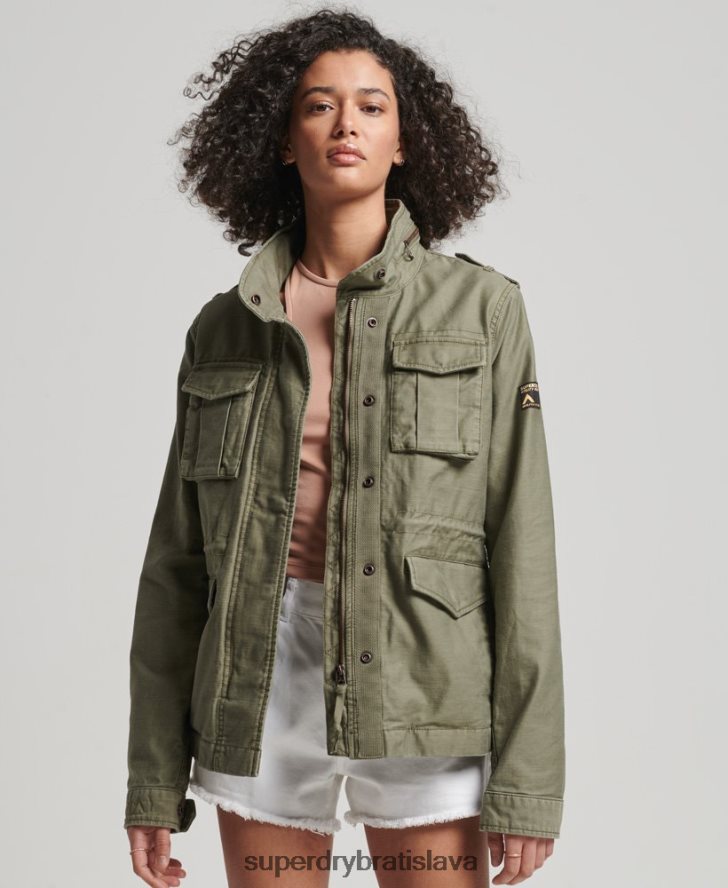 Superdry ženy vintage bunda m65 6B4ZTR1992 oblečenie zelená