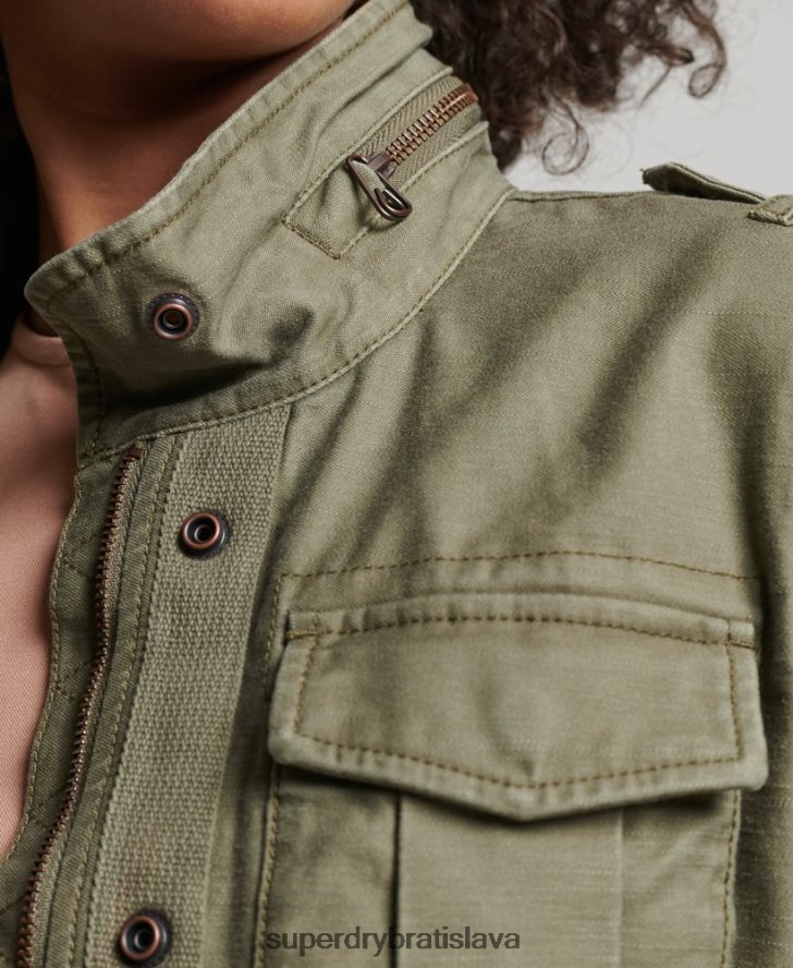 Superdry ženy vintage bunda m65 6B4ZTR1992 oblečenie zelená