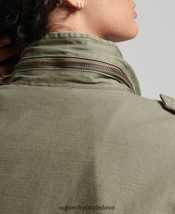 Superdry ženy vintage bunda m65 6B4ZTR1992 oblečenie zelená