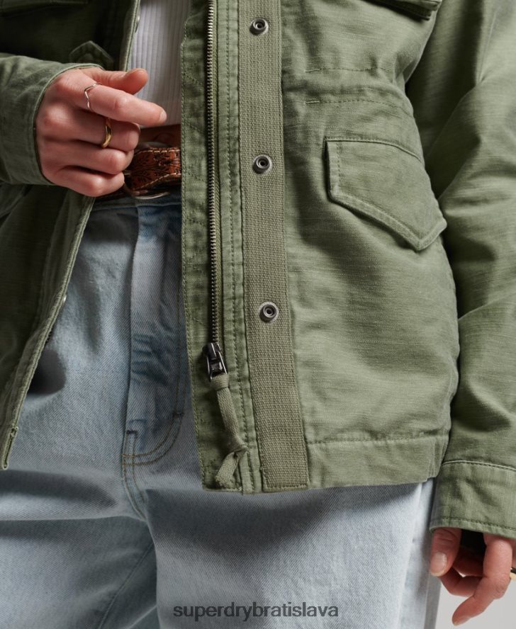 Superdry ženy vintage bunda m65 6B4ZTR3516 oblečenie kaki