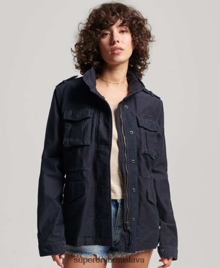 Superdry ženy vintage bunda m65 6B4ZTR3520 oblečenie námorníctvo