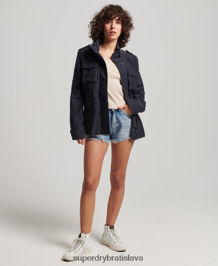 Superdry ženy vintage bunda m65 6B4ZTR3520 oblečenie námorníctvo
