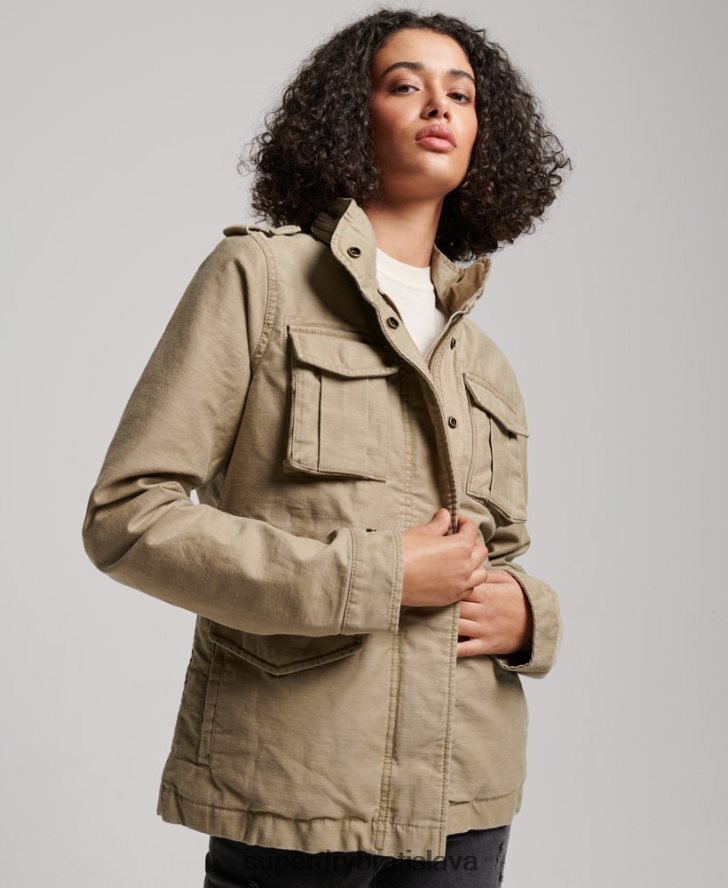 Superdry ženy vintage bunda m65 6B4ZTR3534 oblečenie opálenie