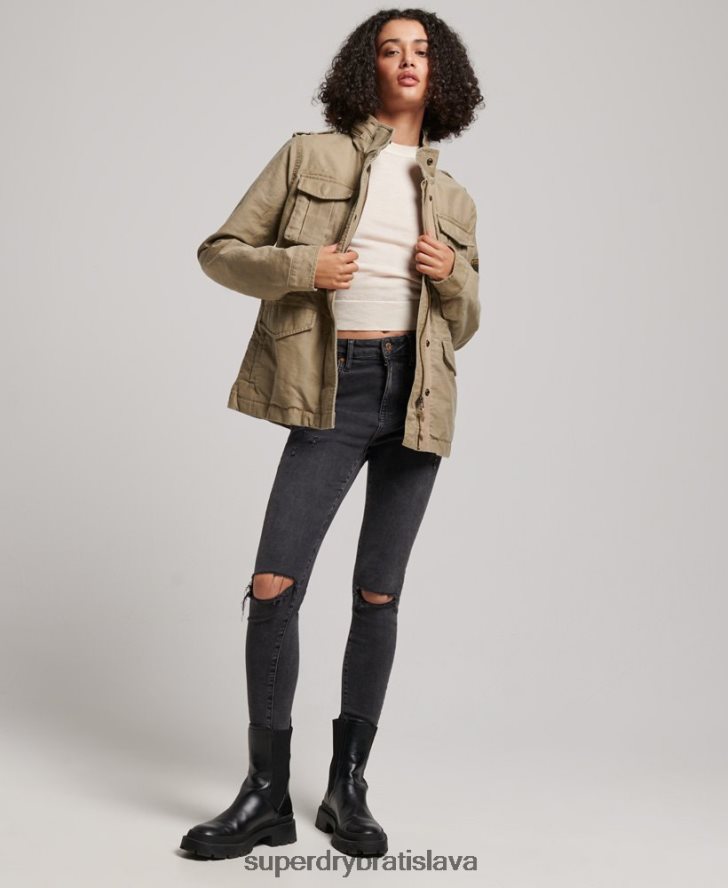 Superdry ženy vintage bunda m65 6B4ZTR3534 oblečenie opálenie