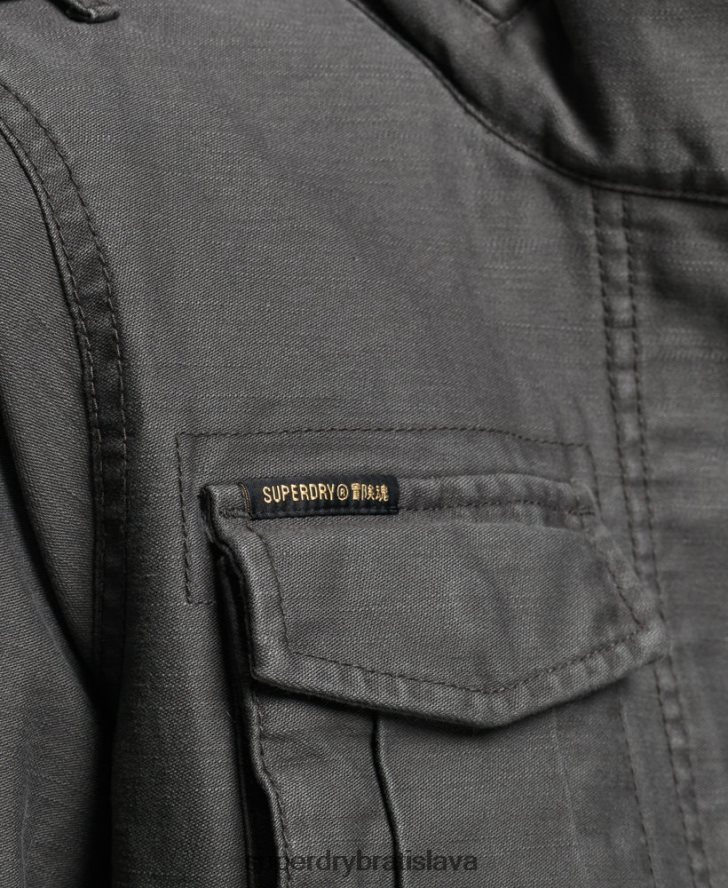 Superdry ženy vintage bunda m65 6B4ZTR3539 oblečenie tmavošedý
