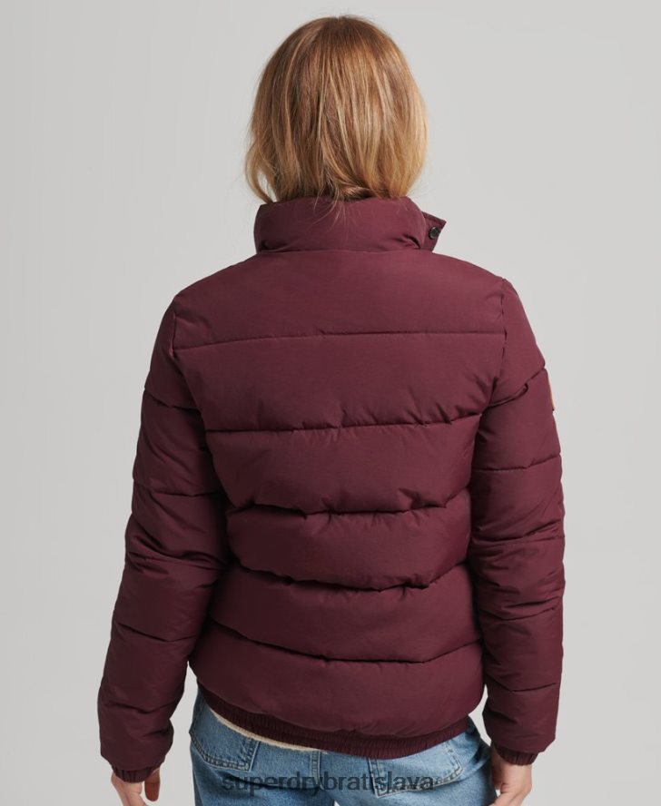 Superdry ženy vintage horská bunda 6B4ZTR3697 oblečenie červená
