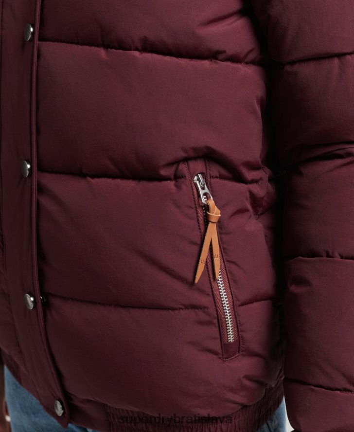Superdry ženy vintage horská bunda 6B4ZTR3697 oblečenie červená