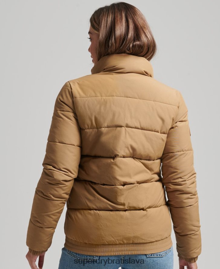 Superdry ženy vintage horská bunda 6B4ZTR5495 oblečenie hnedá