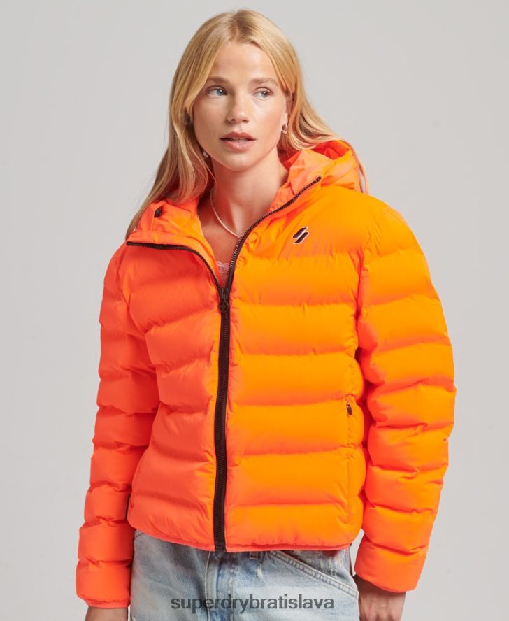 Superdry ženy zateplená bunda pre všetky ročné obdobia 6B4ZTR3635 oblečenie koralový