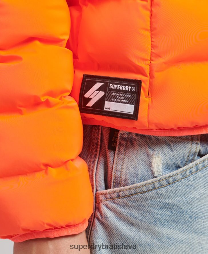 Superdry ženy zateplená bunda pre všetky ročné obdobia 6B4ZTR3635 oblečenie koralový