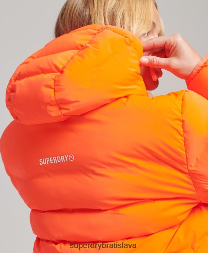 Superdry ženy zateplená bunda pre všetky ročné obdobia 6B4ZTR3635 oblečenie koralový