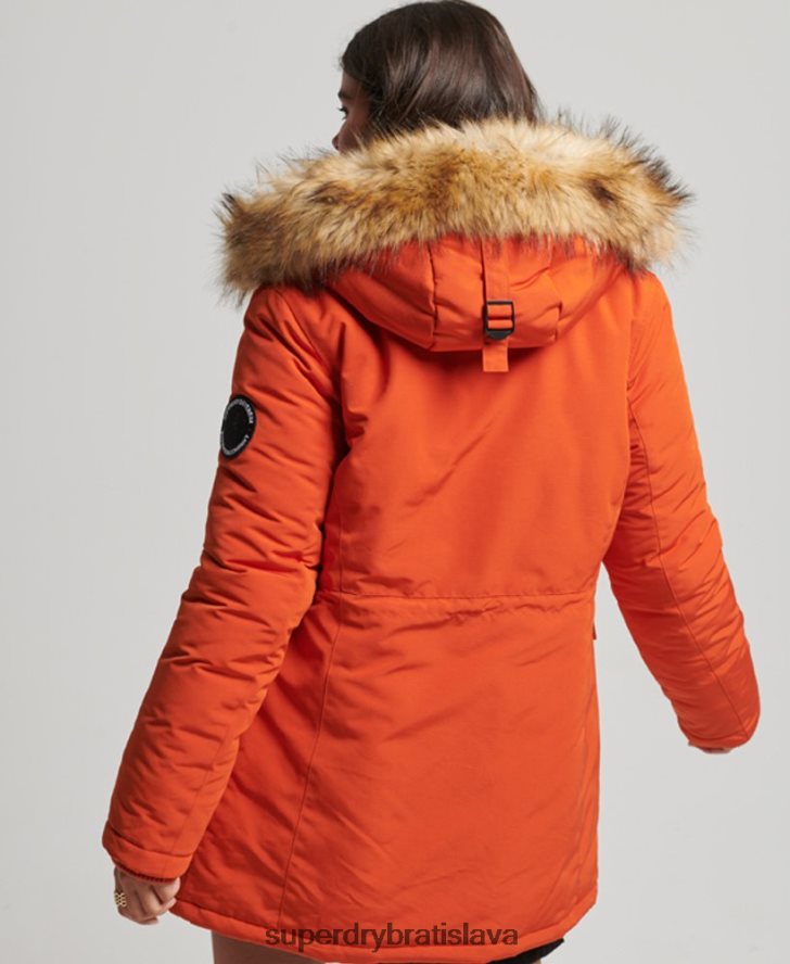 Superdry ženy bunda everest parka 6B4ZTR3684 oblečenie oranžová