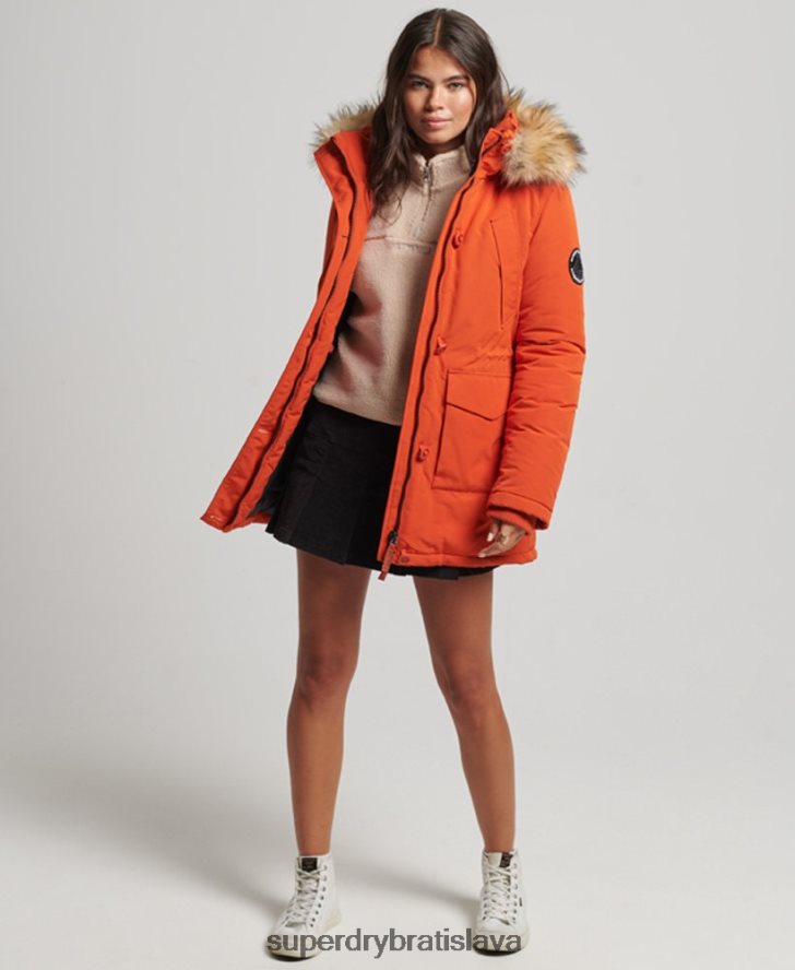 Superdry ženy bunda everest parka 6B4ZTR3684 oblečenie oranžová