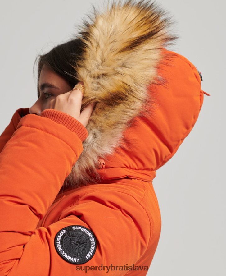 Superdry ženy bunda everest parka 6B4ZTR3684 oblečenie oranžová