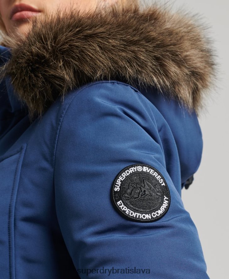 Superdry ženy bunda everest parka 6B4ZTR3685 oblečenie námorníctvo