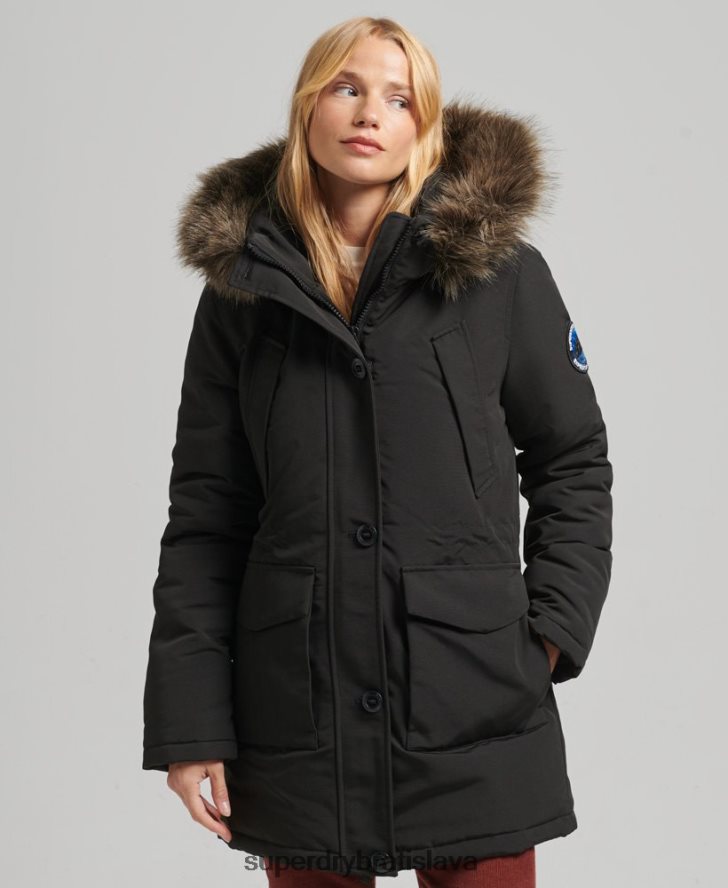 Superdry ženy bunda everest parka 6B4ZTR3780 oblečenie tmavošedý