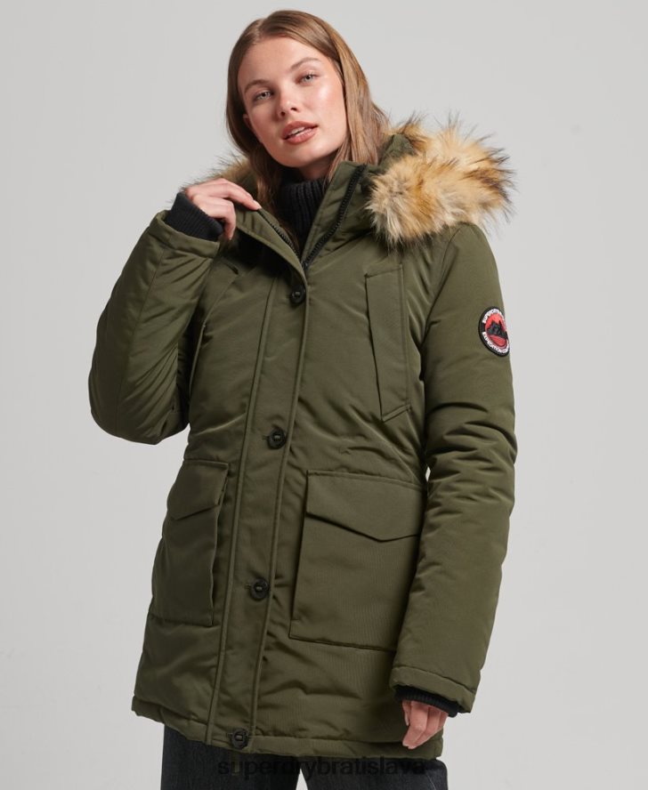 Superdry ženy bunda everest parka 6B4ZTR3781 oblečenie zelená
